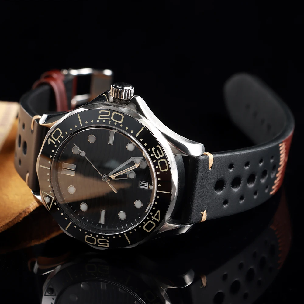 النفط الشمع حزام الساعات 20 مللي متر خمر جلد البقر تنفس حزام ساعة اليد ل Seiko ل رولكس سوار العالمي معصمه للرجال النساء