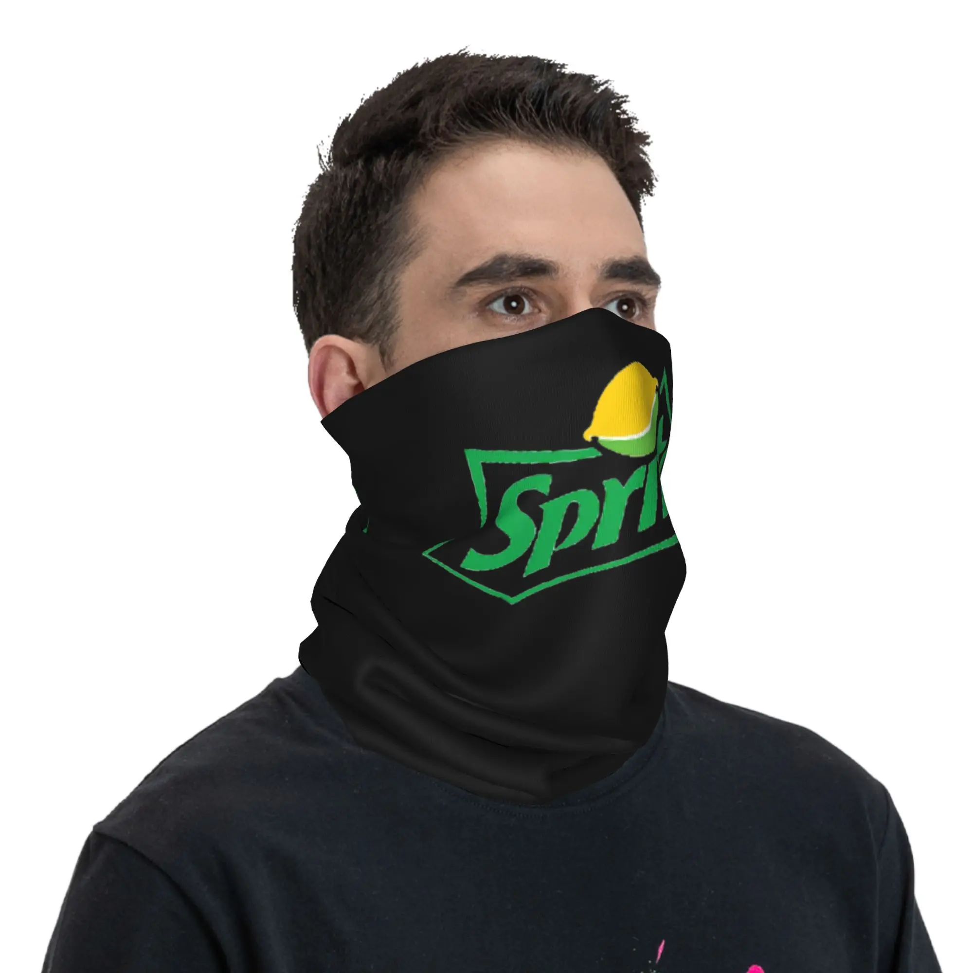 Sprite Original Logo Bandana Neck Gaiter Printed Magic Scarf Multi-use Headband Cycling Unisex Adult Breathable