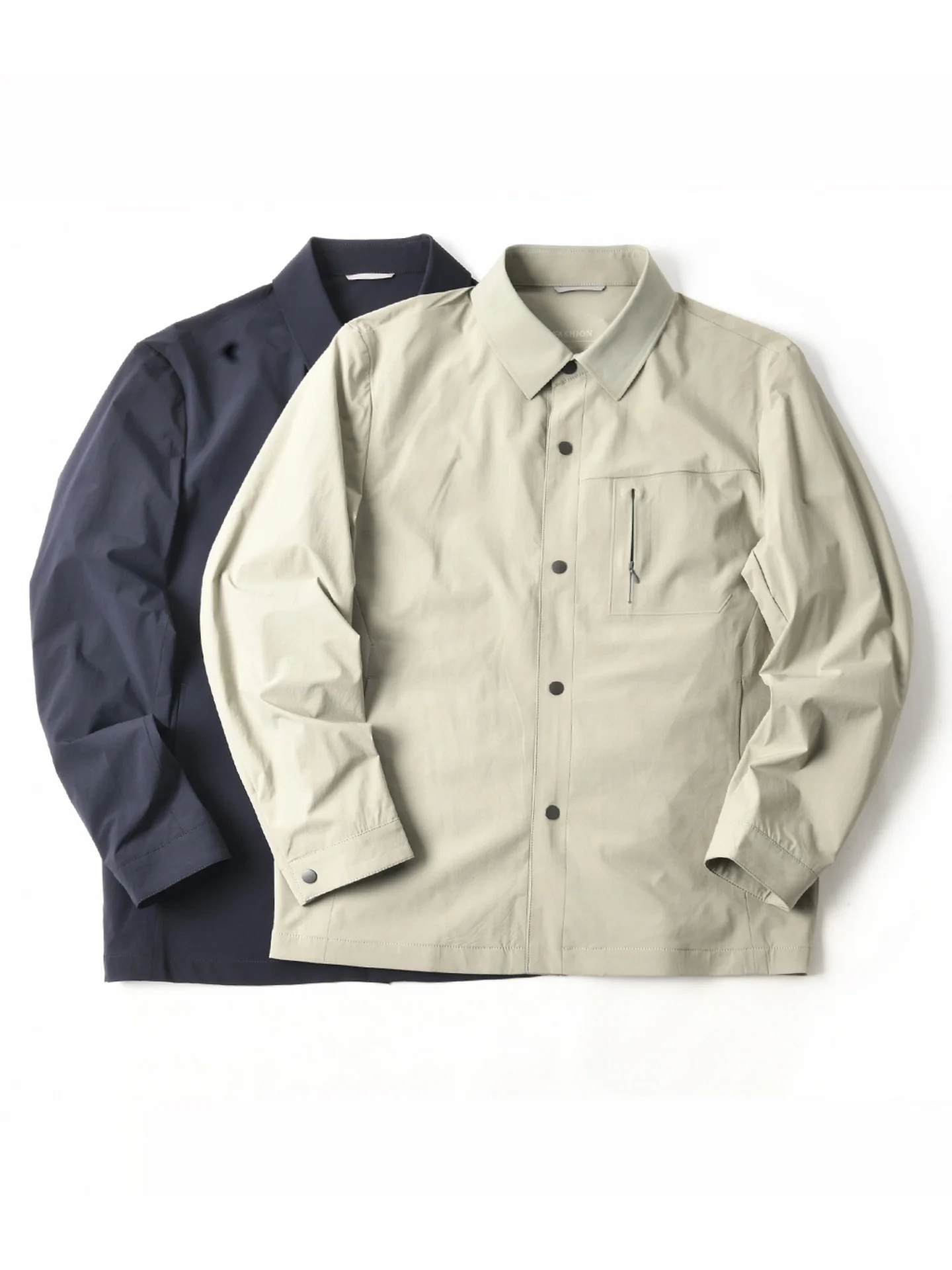 New American Style Windproof Water Resistant Quick Dry Business Casual Collar Jacket Men's Autumn Outdoor Thin Outerwear