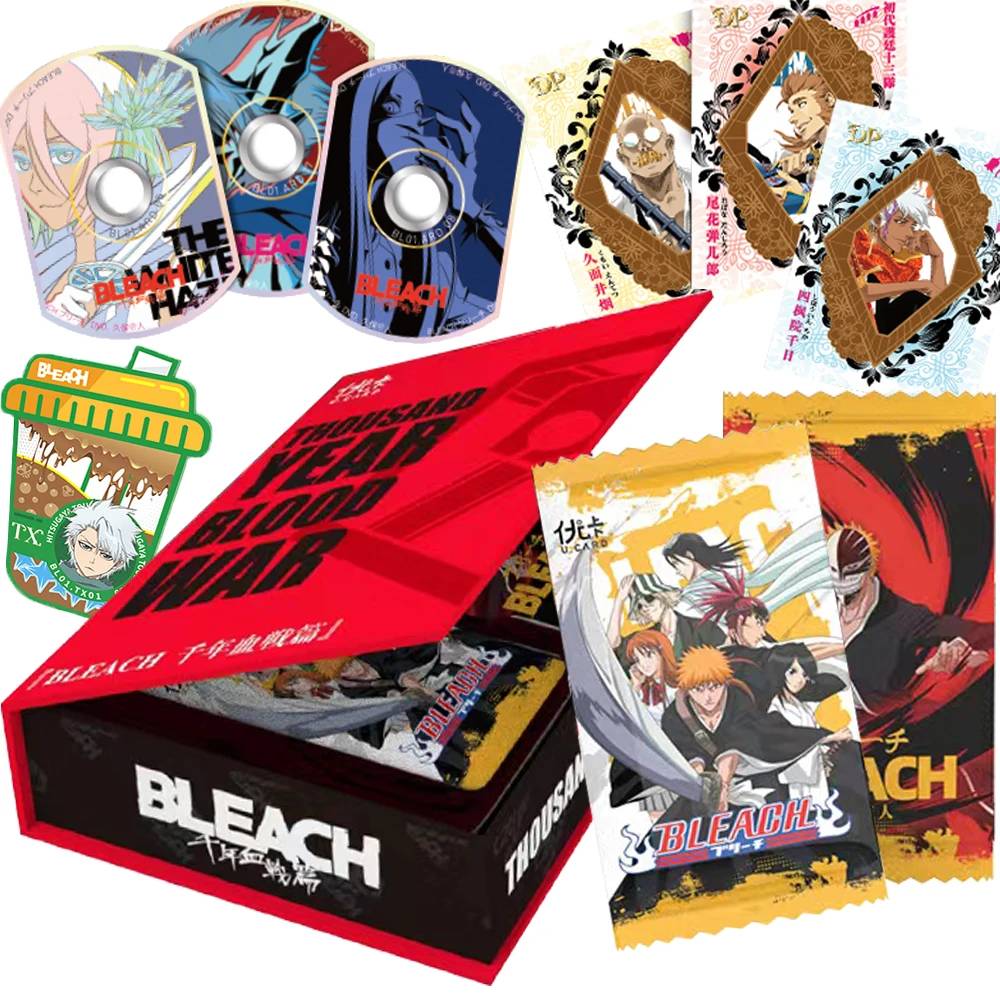 

Коллекционные карты аниме «Отбеливатель», горячий кровавый персонаж, милый креативный дизайн, чашка чая с молоком, карты специальной формы, периферийные подарки