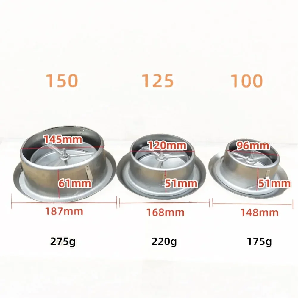 Round Stainless Steel Air Vent for Effective Air Flow with Sizes 4 5 6 Inches Suitable for Multiple Ventilation Systems