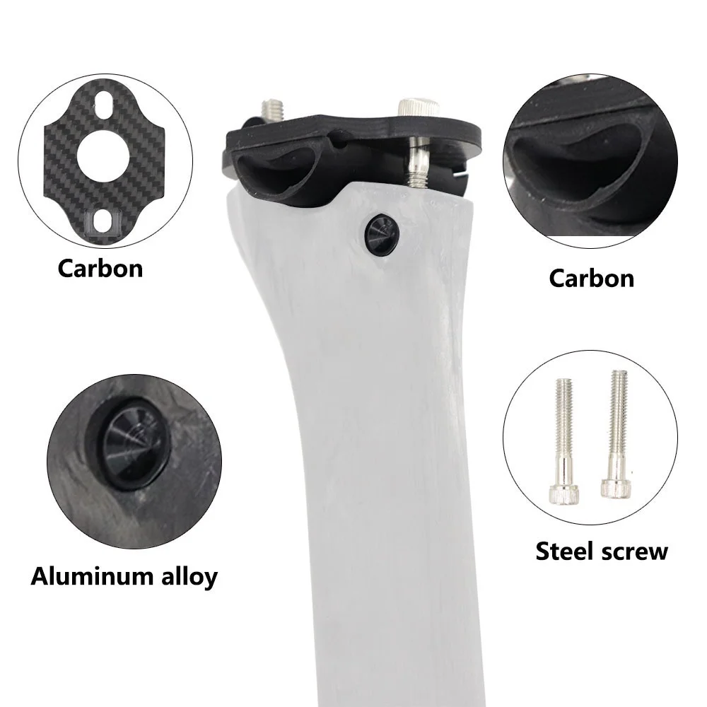 Full Carbon Bicycle Stem Top Cap with Screw for F12 Seatpost, Top Cover