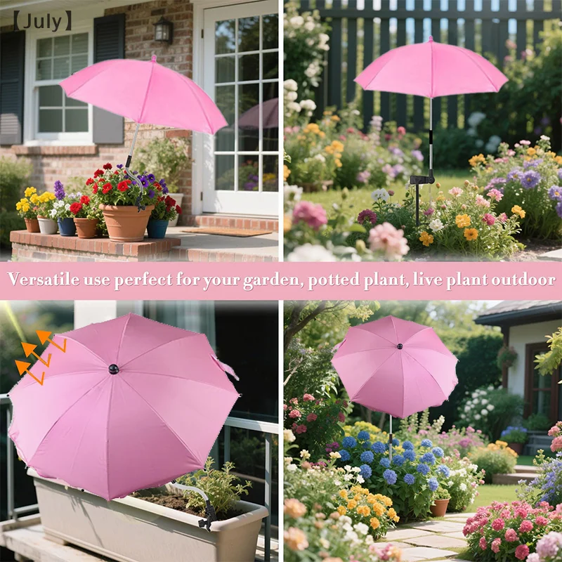 Upgraded Plant Umbrellas For Outdoor Plants, Adjustable Garden Shade Umbrella 26" Larger Plants Shade Cover