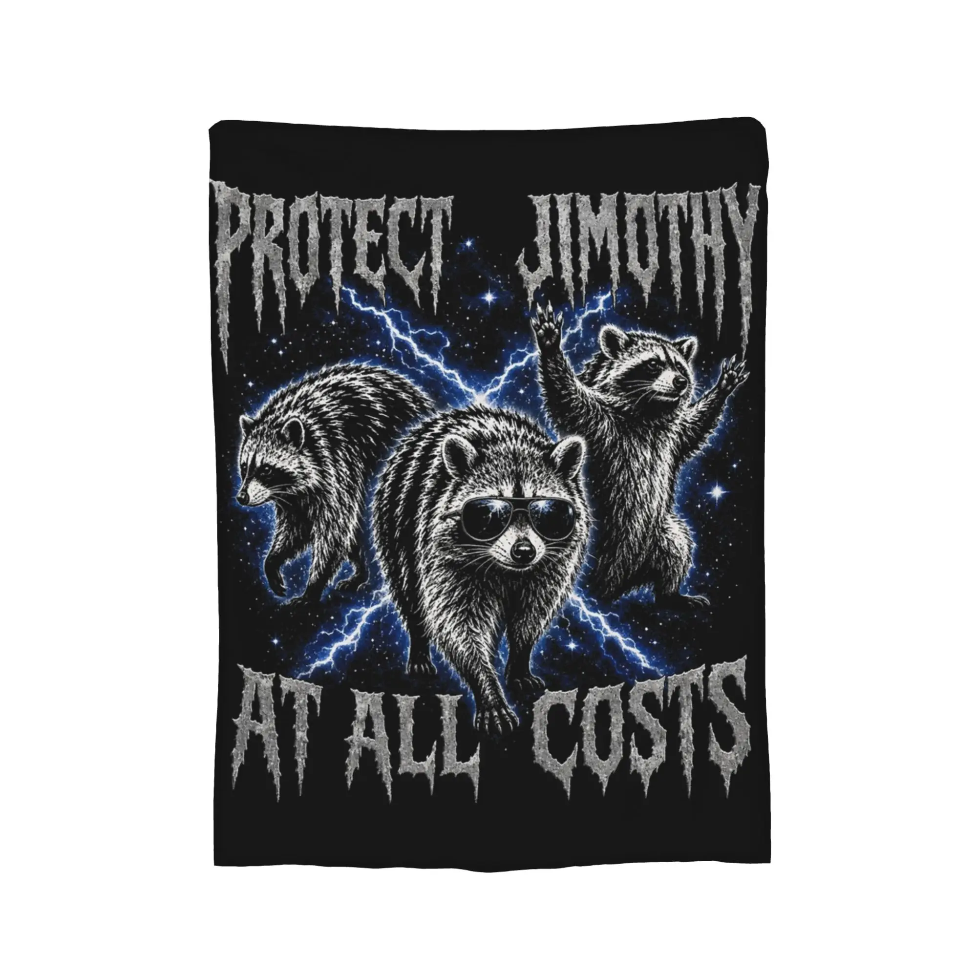Jimothy Viral Raccoon Bootleg Blankets Fleece Print  Multi-function Super Soft Throw Blankets for Sofa Outdoor Quilt