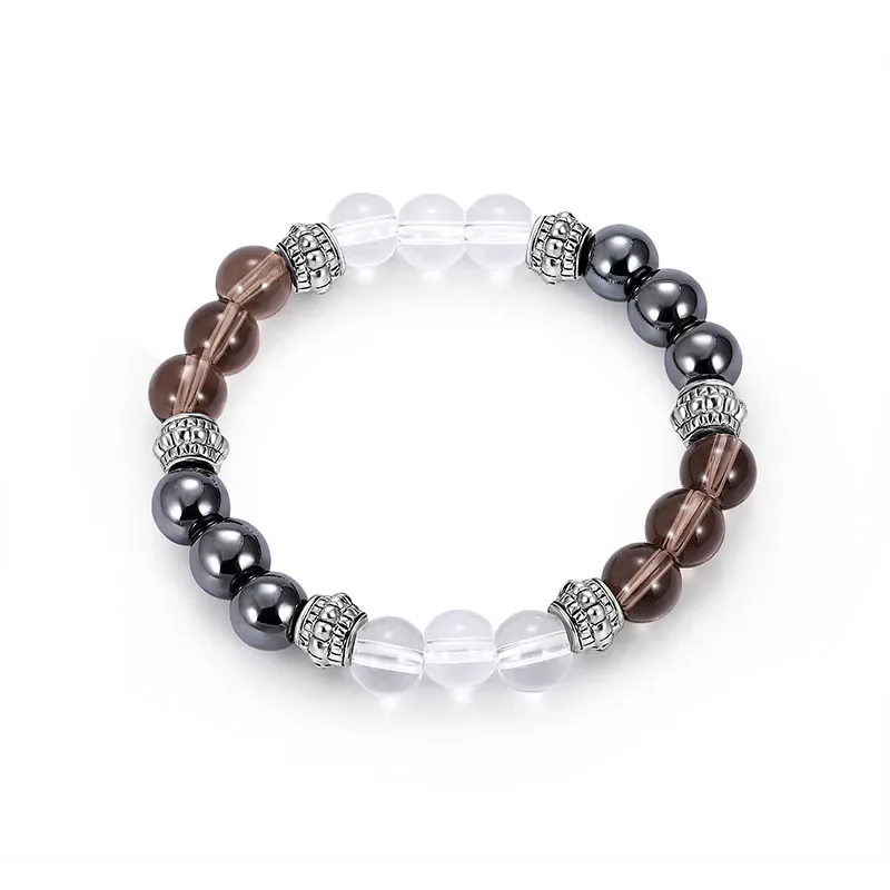 New Magnetic Therapy Slimming Bracelet  Anti Cellulite Mixed Color Natural Crystal Stone Lose Weight Magnetic Health Jewelry