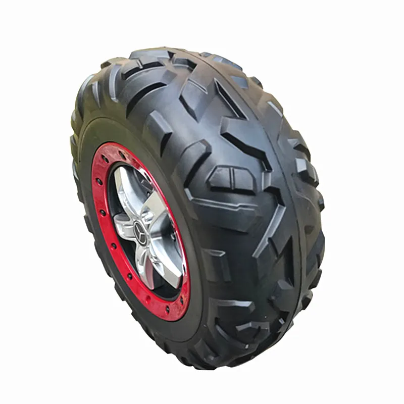 Children's electric car foam soft tire, baby can ride four-wheel toy car plastic wheel rubber soft wheel