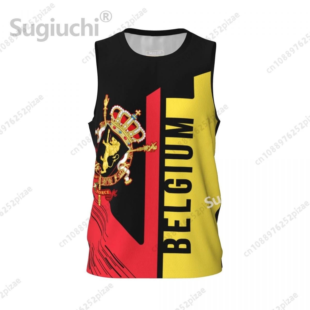 Custom Name Number Belgium 3D Flag Sports T-shirts Men Clothing Breathable For Basketball Running Fitness T shirt