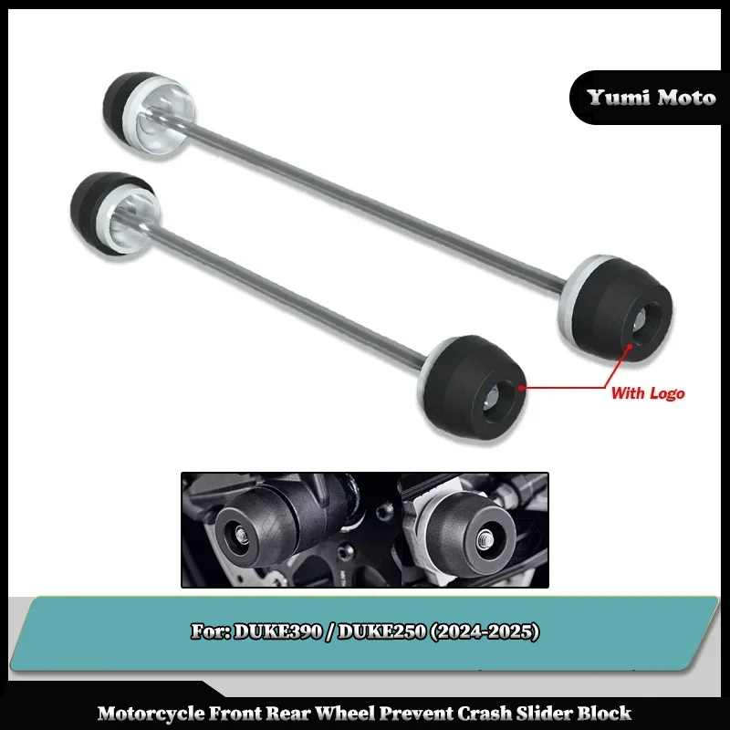 

Motorcycle Accessories Front Rear Wheel Fork Axle Cap Crash Protector Slider Spindle Hub For KTM DUKE390 DUKE250 2024-2025