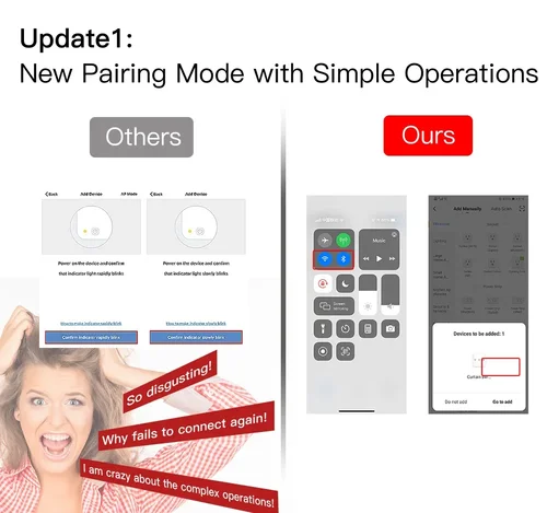 Imagen 2 del producto MOES-interruptor de luz inteligente WiFi RF433, sin cable neutro, Control por aplicación Smart Life, Tuya, funciona con Alexa y Google Home, 110/220V