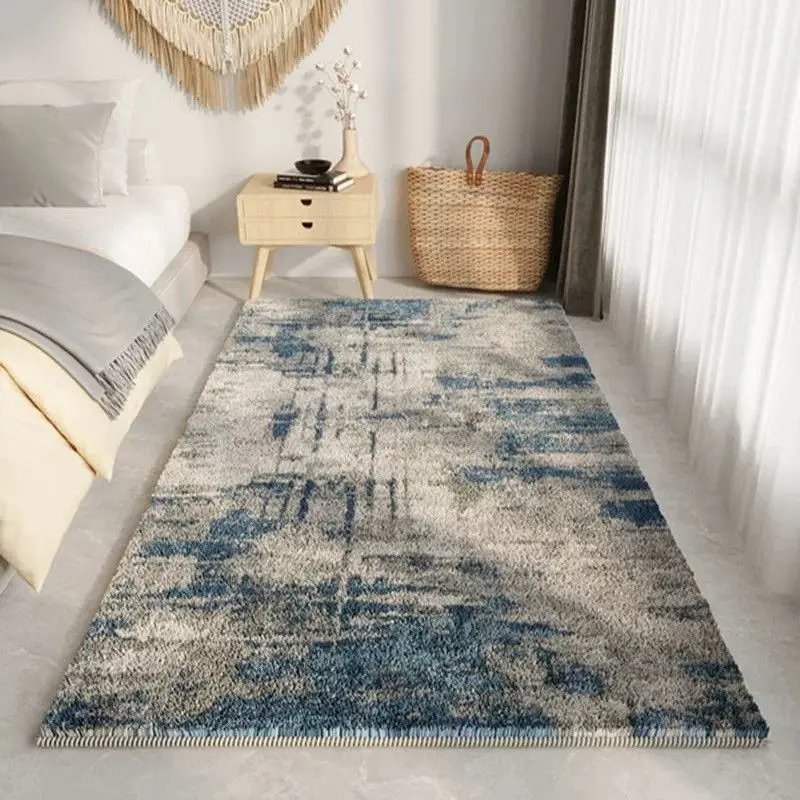 

Современный абстрактный стиль, большой размер, декор для спальни, прикроватный противоскользящий ковер, мягкий длинный ковер для гостиной, балкона, моющийся коврик для входной двери