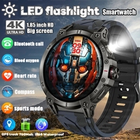 2025 New 1.85inch Ultra HD Screen Smart Watch Men Outdoor Sports 760 mAh IP68 Waterproof BT Calling Smartwatch For Xiaomi Huawei