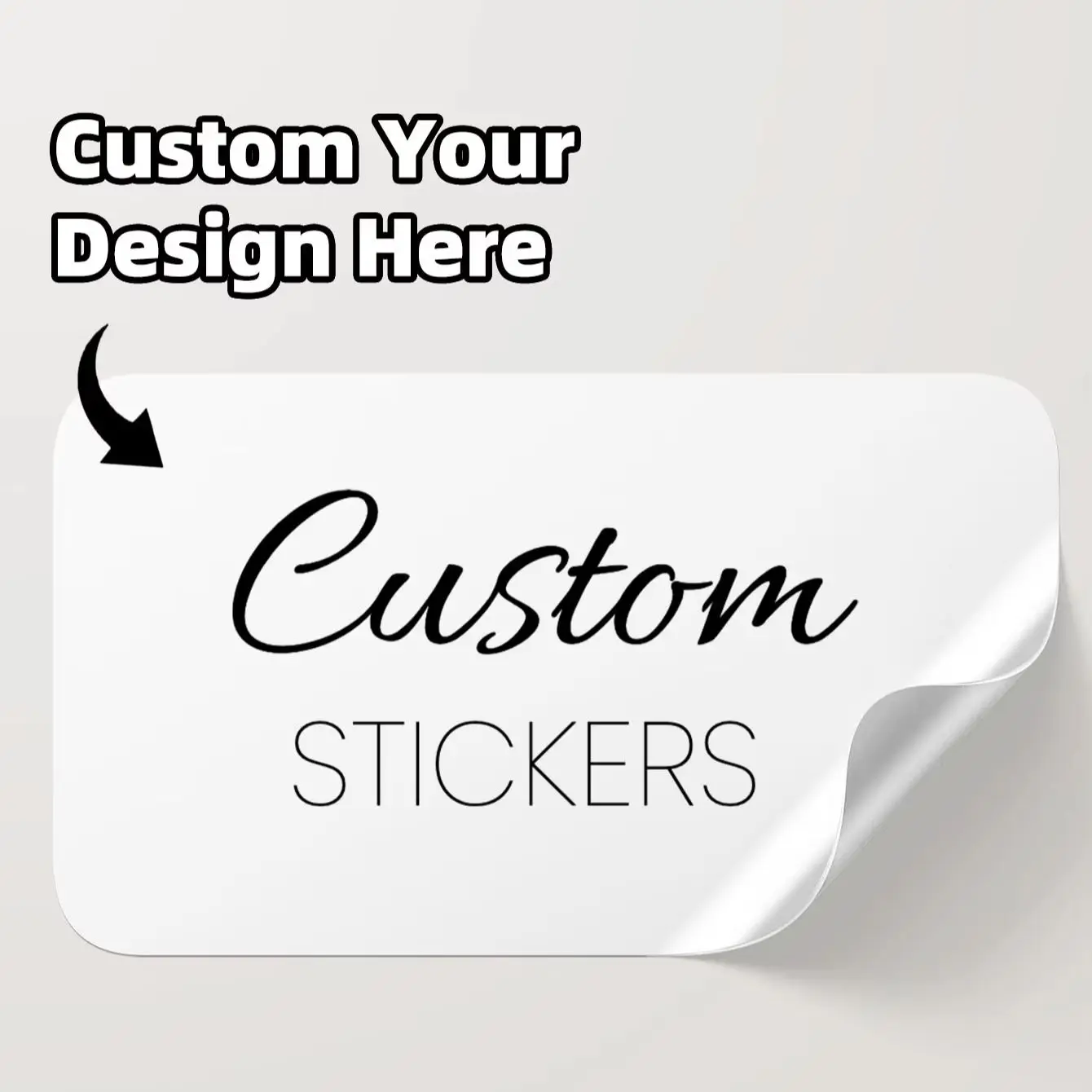 

1/60/120pcs Custom Rectangle Stickers for Party Label Packaging, Waterproof Strong