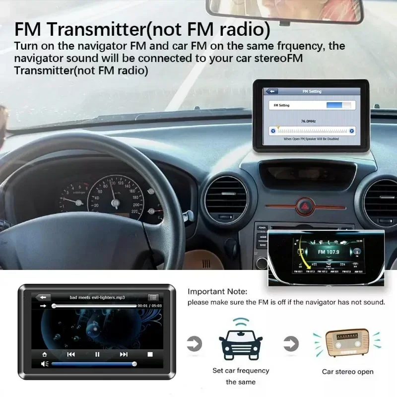 Veclumin Car GPS Navigation X20-1 5“ 7 \