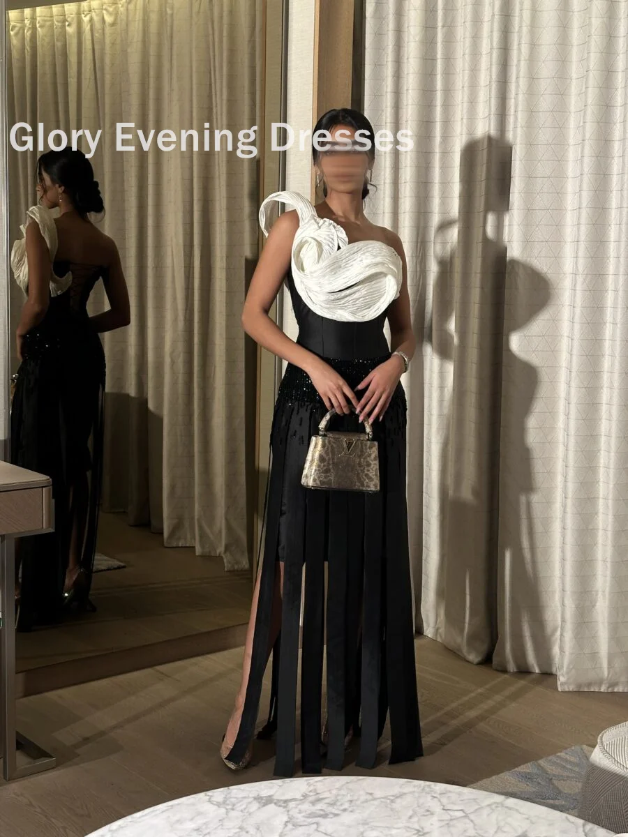 Formal Occasion Prom Dresses Gala Saudi Arabia Wedding Party Dress Beadings Floor Length A-line Evening Gown Stain Customized