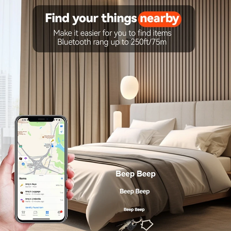 OPPO Bluetooth 5.3 جهاز تعقب ذكي صغير لـ Apple Find My Anti-lost Locator Pet Smart Tag Wallet Key Finder لجهاز Iphone #4