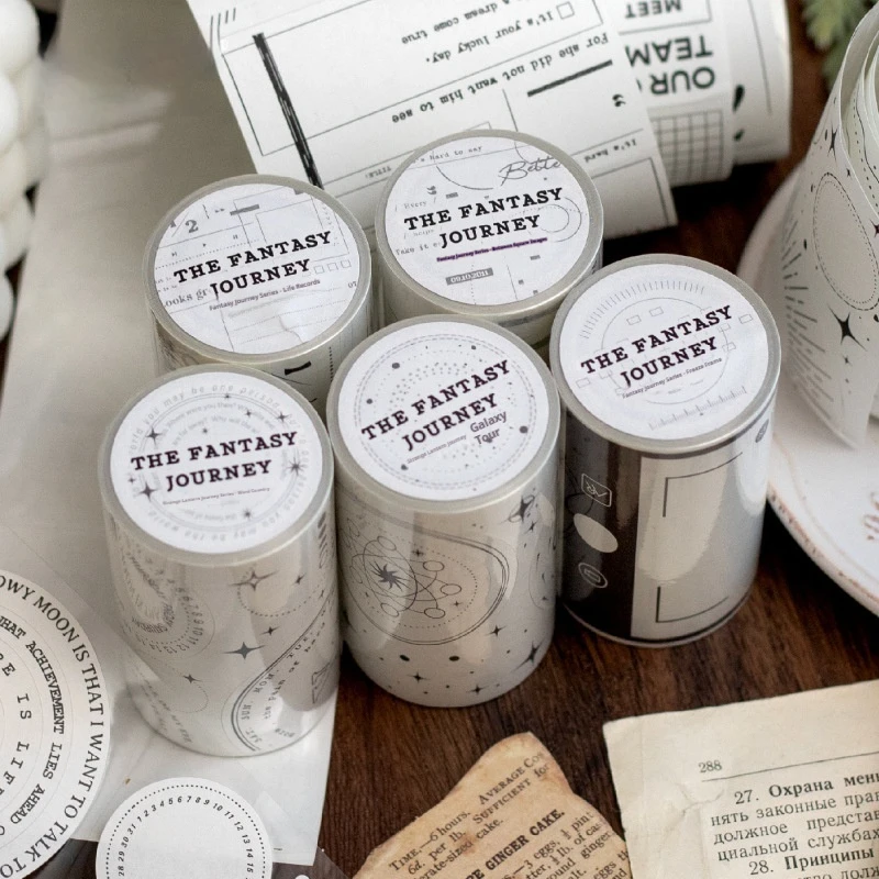 أبيض وأسود الحد الأدنى المشهد الشريط الأساسية تنوعا المواد المحاسبة Diy بها بنفسك سجل القصاصات مذكرات كلية القرطاسية الهدايا #2