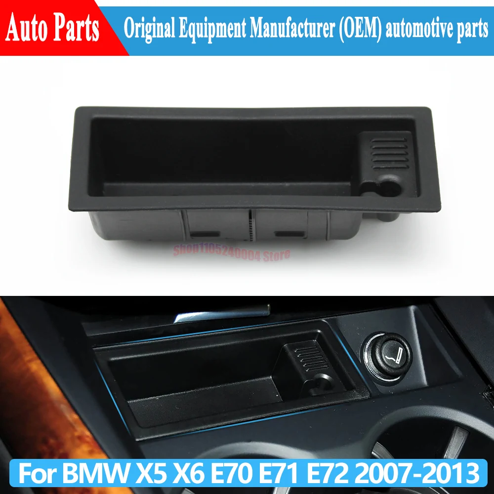 Complete Car Front Center Console Insert Ashtray Liner For BMW X5 X6 E70 E71 E72 2007-2013 51166954945
