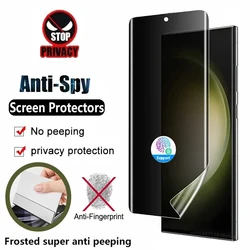 For Samsung Galaxy S24 S23 S22 Matte Ceramic Privacy Film S21 S20 Plus Ultra FE Screen Protectors Anti-Spy Note 20 10 9 8 S10 5G