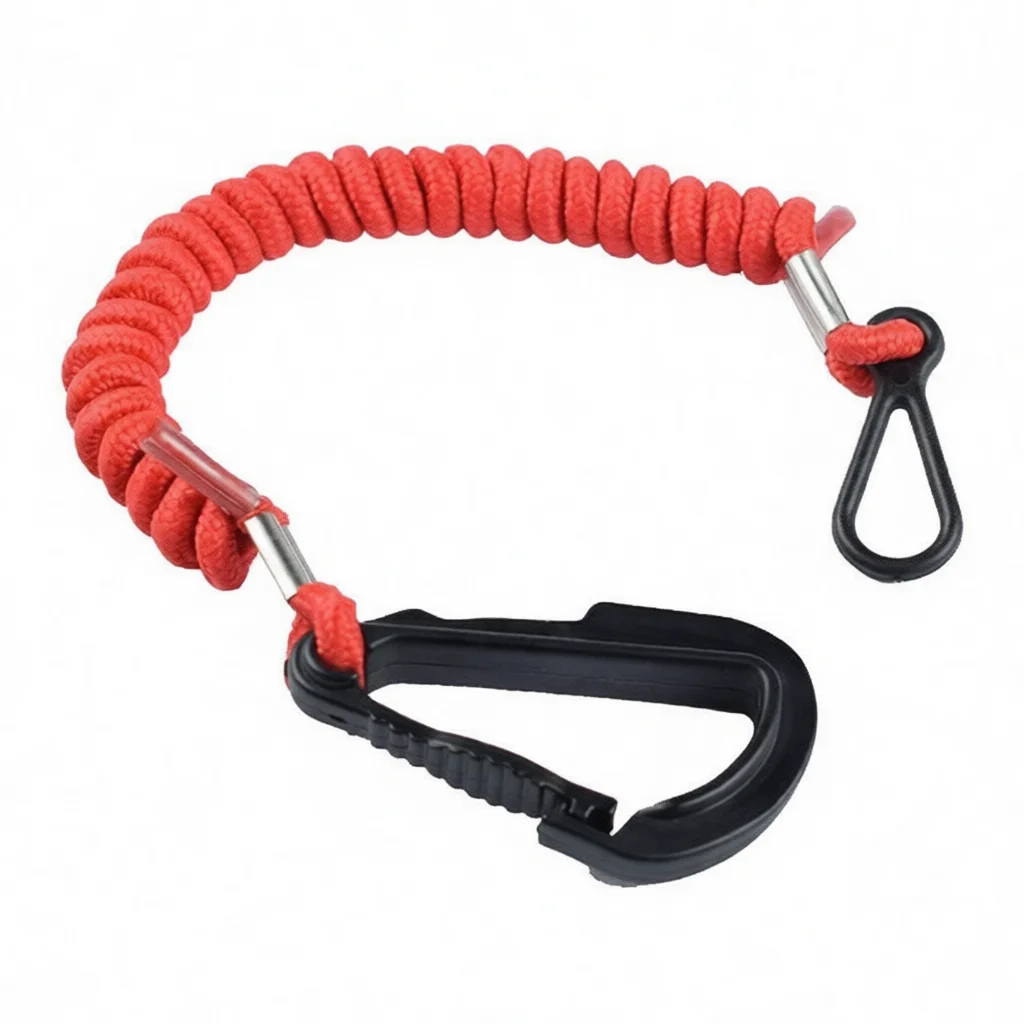Braided Safety Lanyard For Mercury Outboard Motor Kill Switch Boat Emergency Stop Tether Marine Navigation Gear