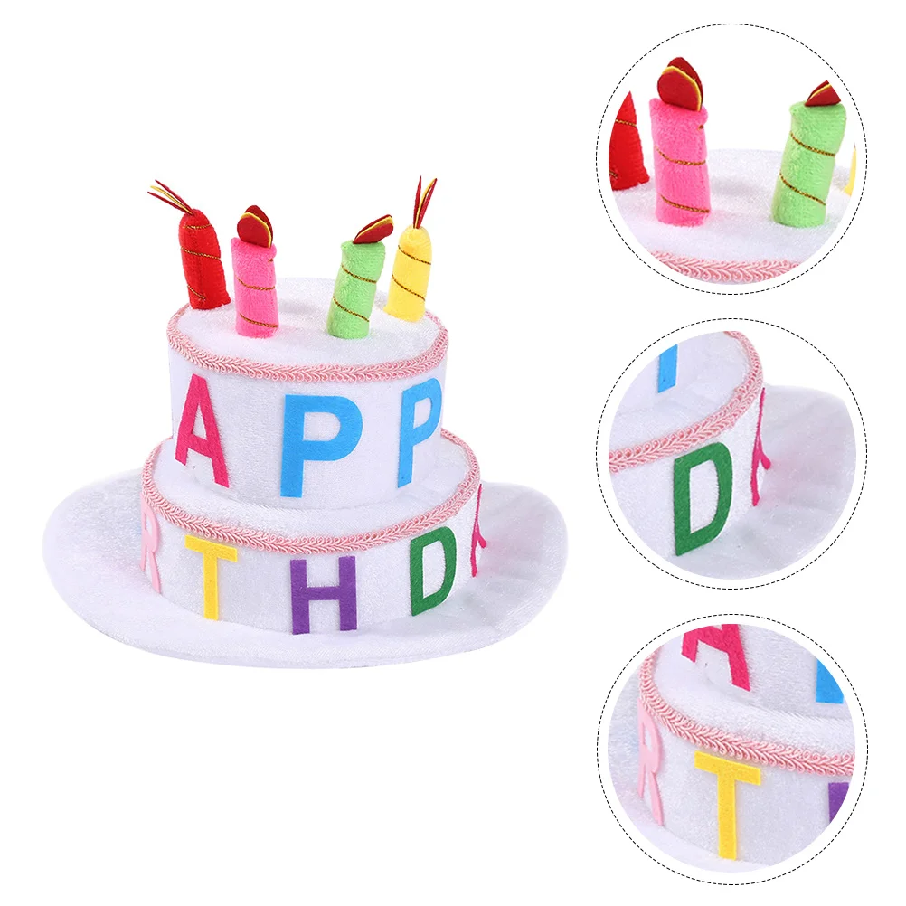 Birthday Hat Party Headwear Top Caps Children Supplies Greet Headdress Decor Travel for