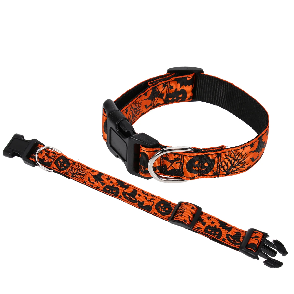 

Halloween Dog Collar Pumpkin Hat Design Size L Adjustable Nylon Pet Collar Durable Stylish for Outdoor Sports Pet Supplies