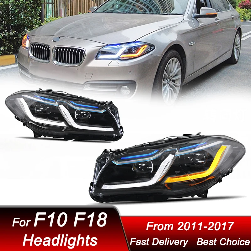 Car Headlights For 5 Series F10 F18 2011-2017 new LED Headlamp Assembly Upgrade High Configure Projector Lens Accessories Kit