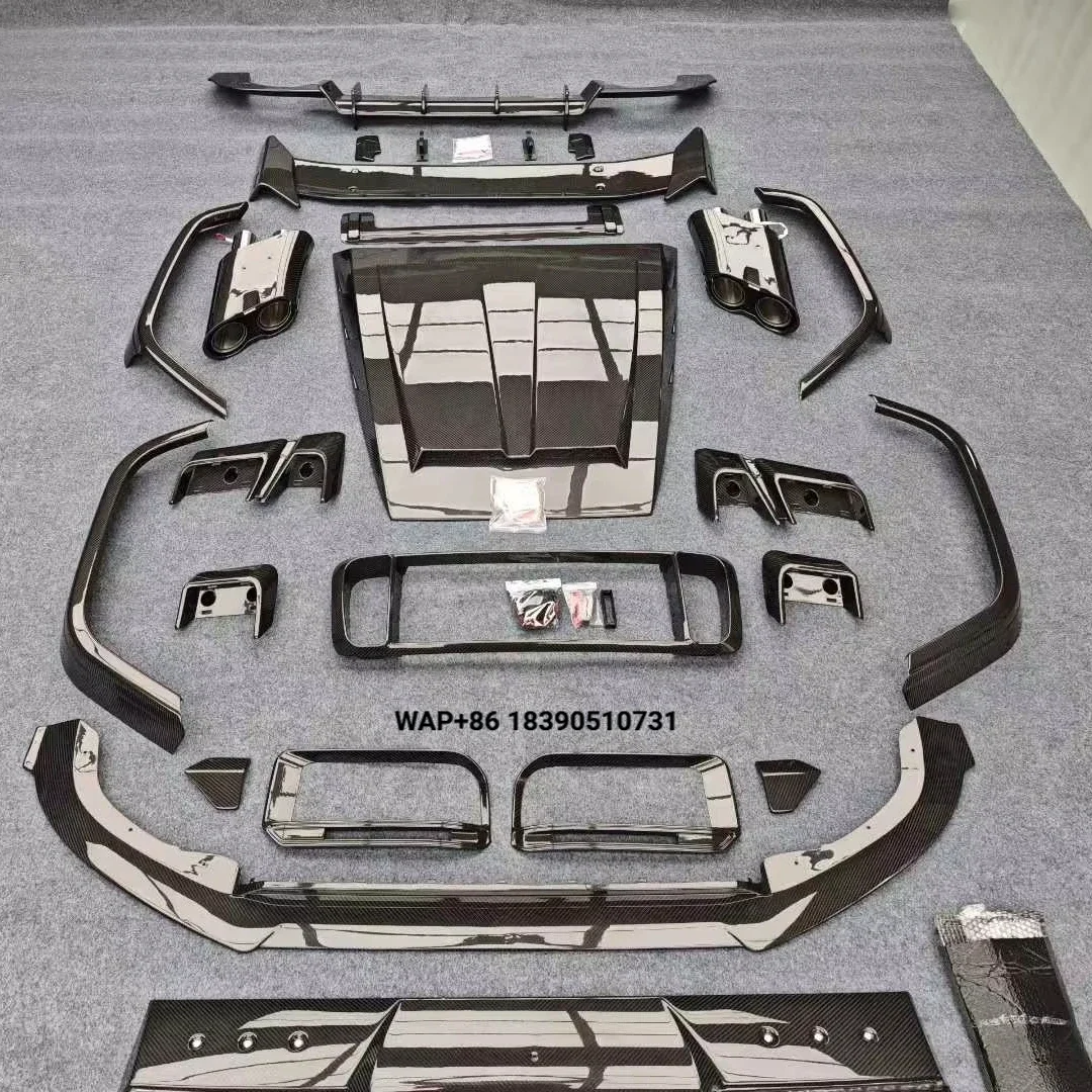 

G900 Carbon Fiber Bumper Lip Kit Diffuser Bodykit for Benz G Class W464 G63 G800 Upgrade to G900 Rocket Design Body Kit