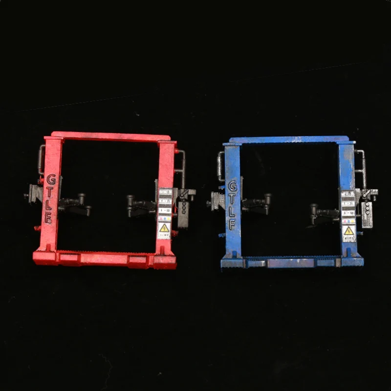 1PCS 1/64 Scale Two-Post Lift Model Simulation Automotive Hoist Diecast Car Accessory for Miniature Scene Garage Dioramas