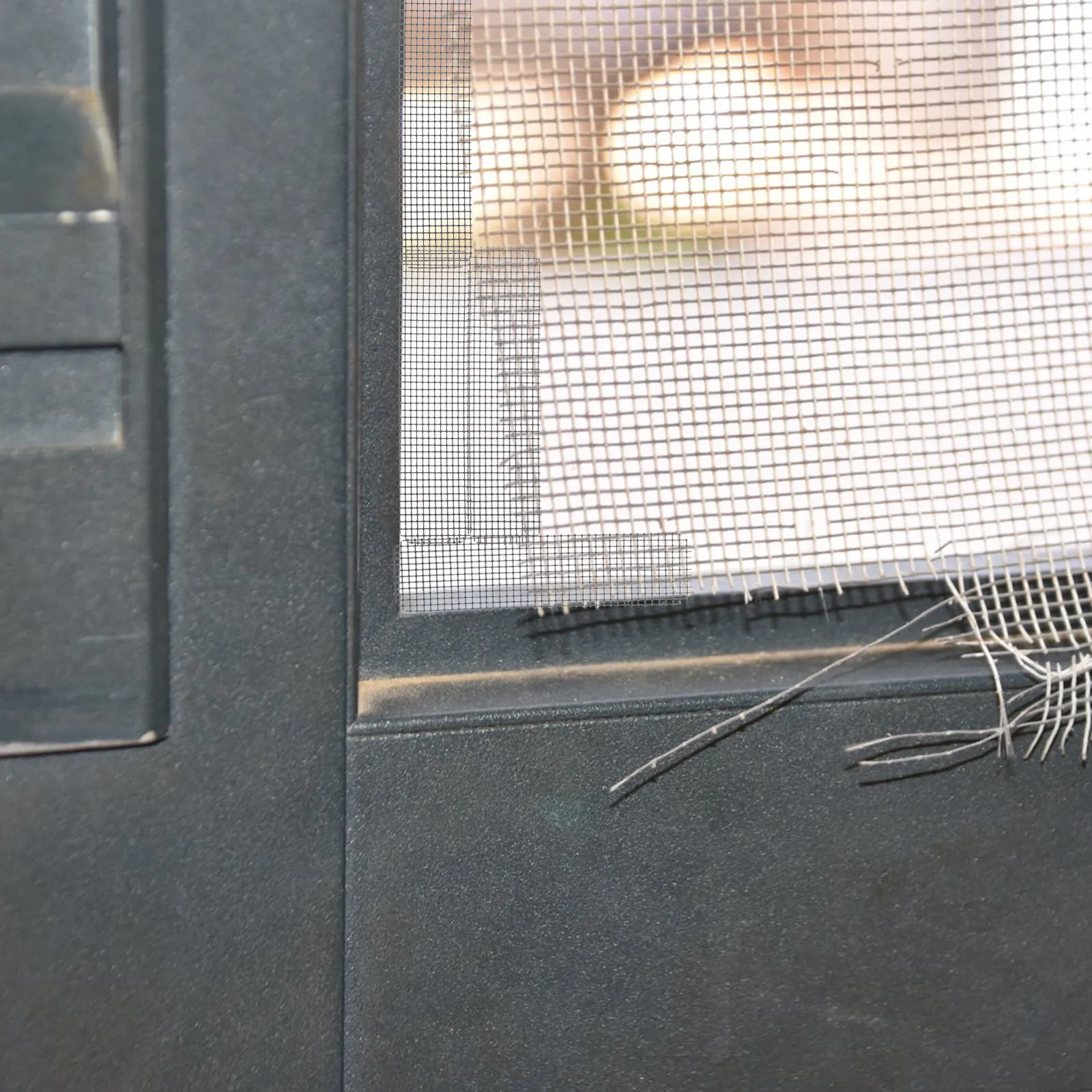 25Pcs Adhesive Window Screen Patch Repair Kit Strong PVC Mesh Mosquito Proofing Easy Cut Window Screen Door Mesh