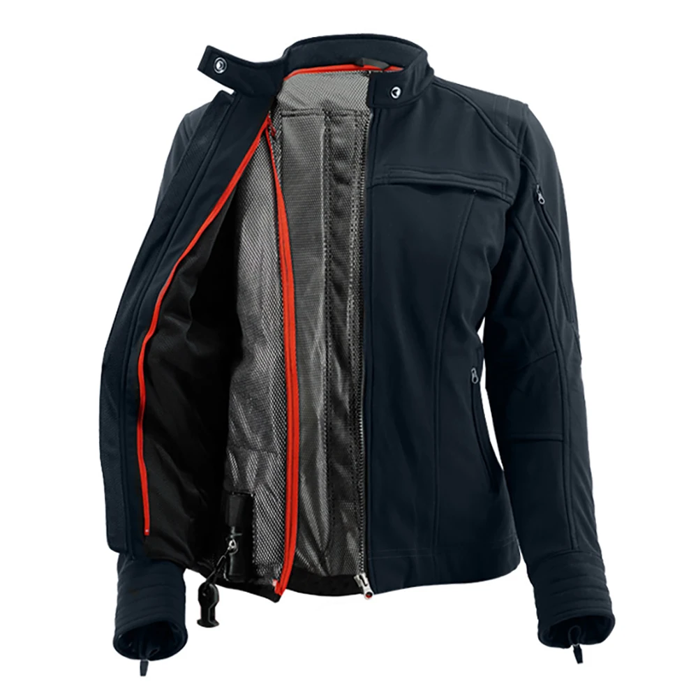 DUHAN Women's Jackets Motorcycle Reflective Life Jacket Removeable Protector Motorcycle Airbag Vest with Removeable Linner - Image 2