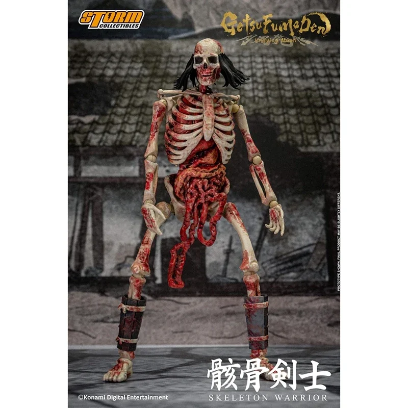 100% original 1/12 Skeleton Warrior 2 Pack GetsuFumaDen Undying Moon figura modelo colección juguete para regalo