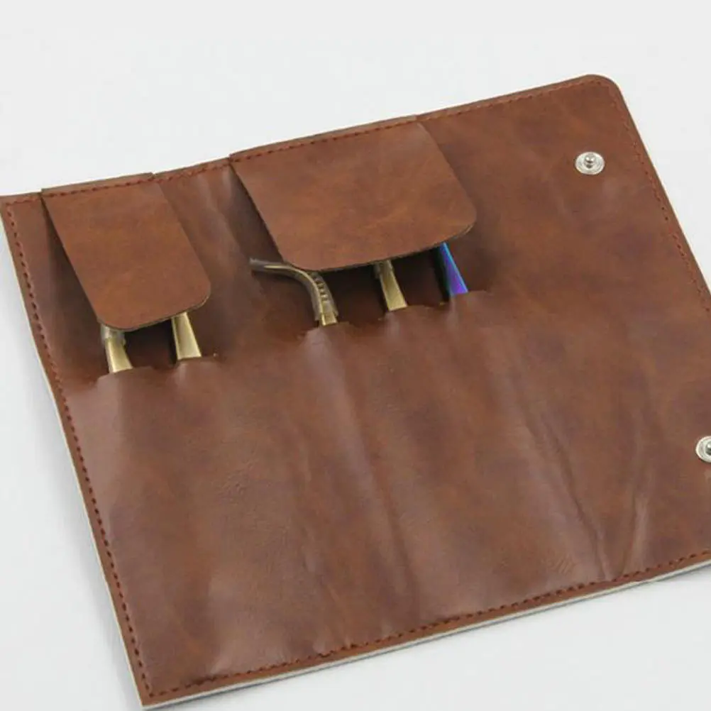 1 個まつげピンセット PU ポーチ大容量収納袋メイクアップツールオーガナイザーポータブルケースフェイスビューティー用品