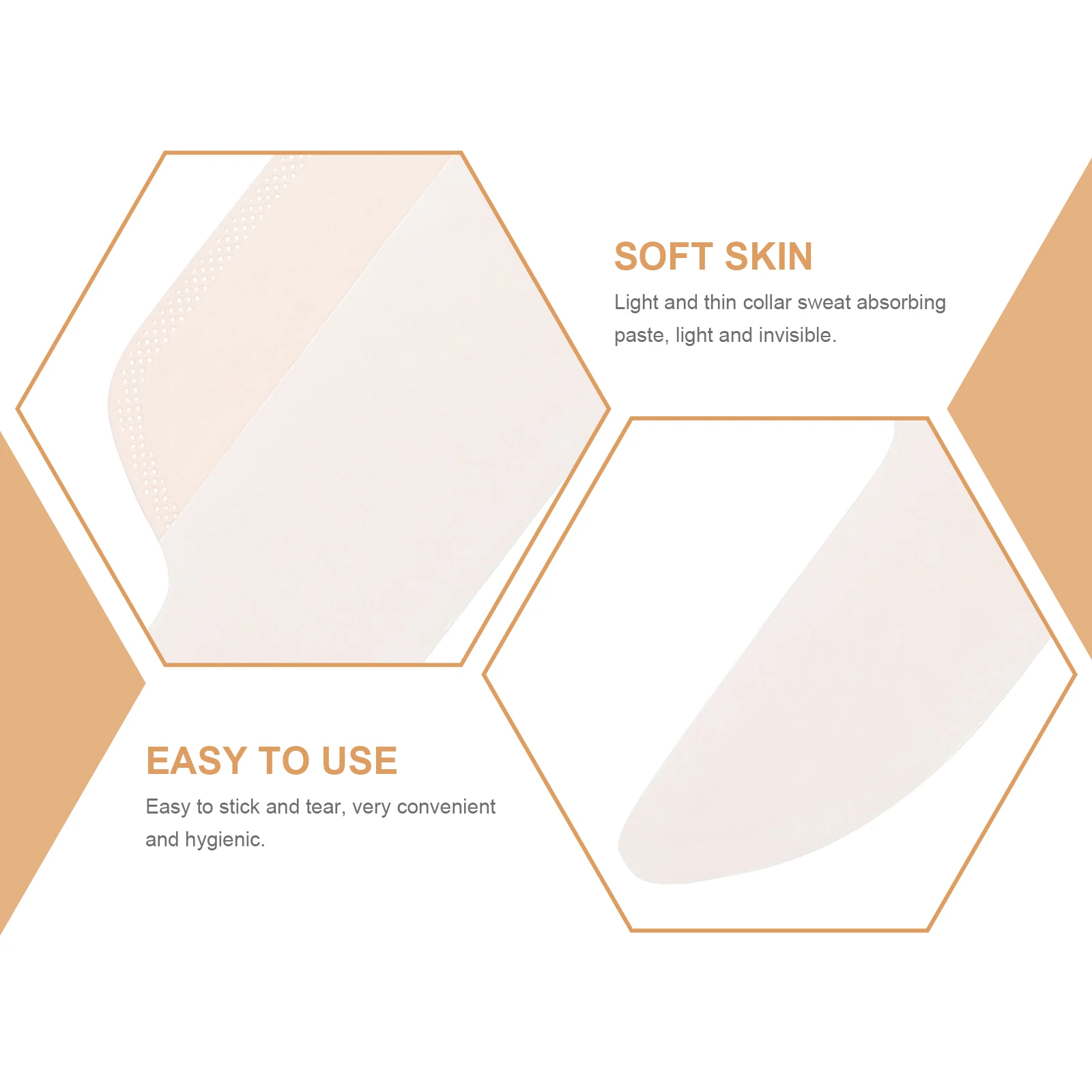 24 szt. Wkładki do kołnierzyków koszul, niewidoczne, jednorazowe, wodoodporne, chroniące przed plamami, dopasowane, wygodne na rozmowy kwalifikacyjne.