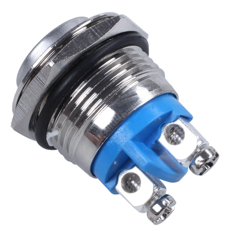 

6Pcs 16Mm High Round High Round Momentary Metal Push Button Switch-AB01