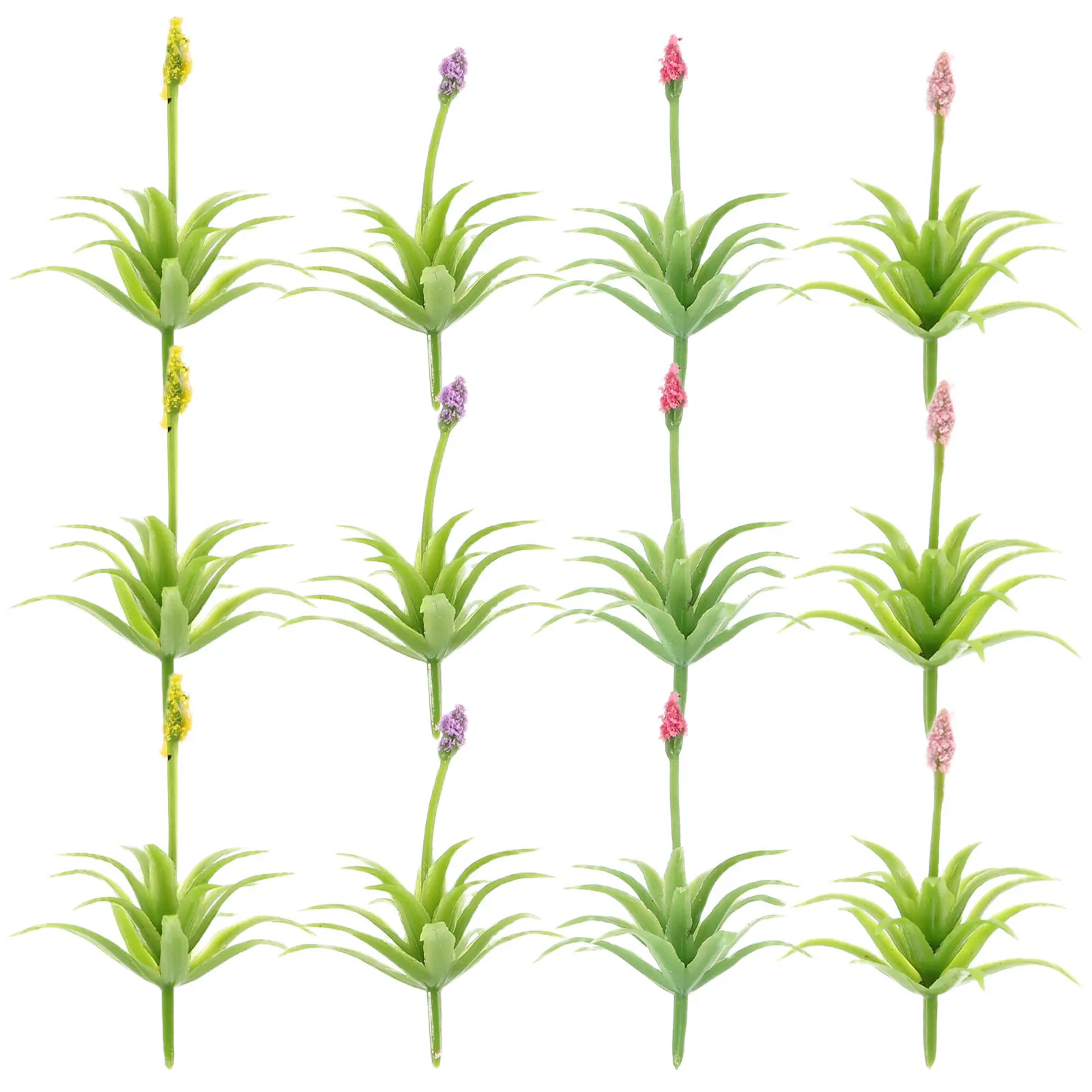 

30Pcs Architectural Sand Table Flowers Realistic Fake Flower Ornaments for DIY Simulation Landscape Decor and Miniature Garden