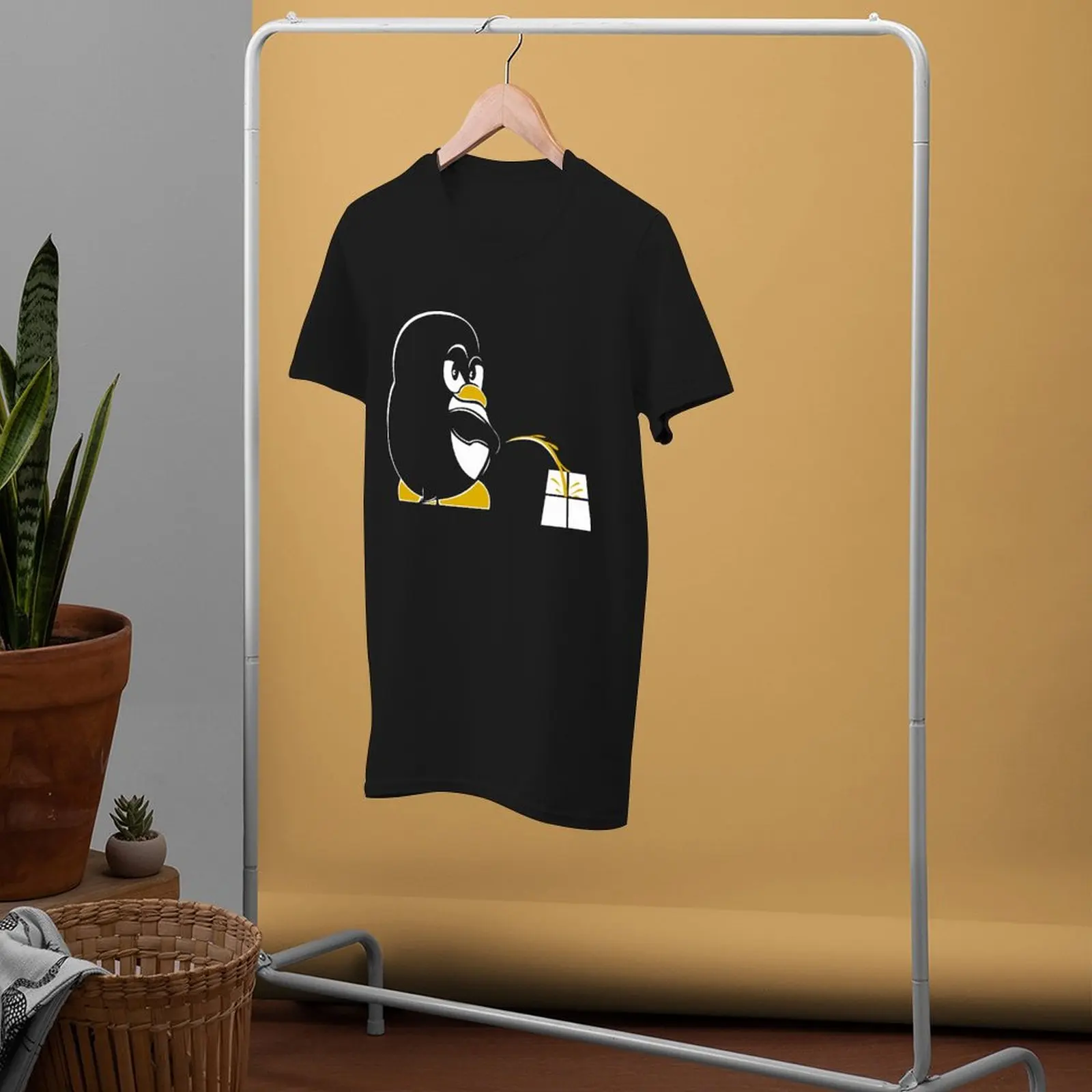 Camiseta retrô de algodão com sistema operacional, Linux, nerd geek, sudo, sistema operacional, manga curta, tamanho grande, verão