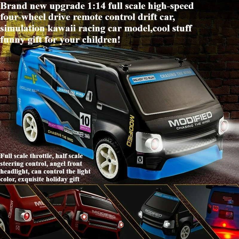 

Cool Stuff Toy Car Funny Gift-Hot 1:14 High-speed 4WD Rc Drift Car,Remote Control Car Model,Toys for Kids,Kawaii Sticker Rc Cars