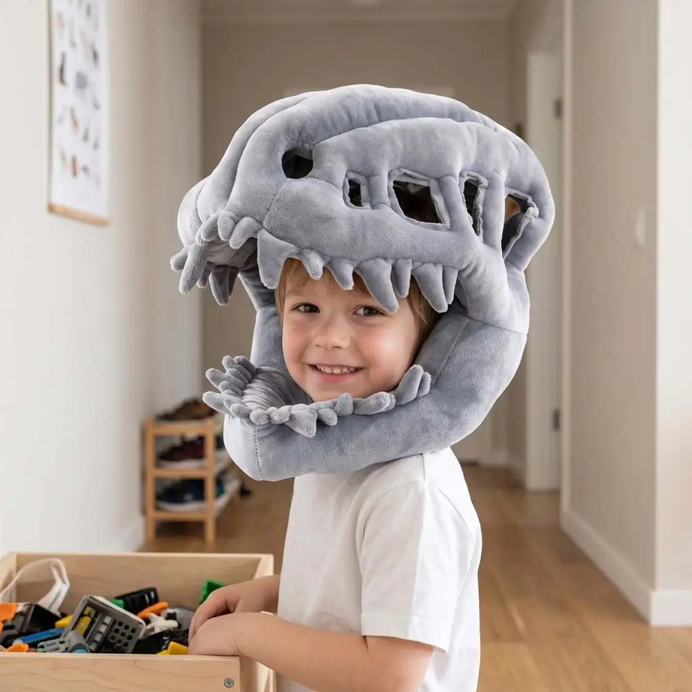 

Cute 3D Dinosaur Skeleton Funny Soft Dinosaur Skeleton Cos Props Unique Novelty Dinosaur Skeleton Costume Set Cosplay Costume