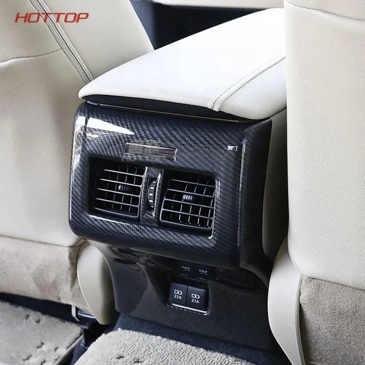 Car Accessories ABS Rear Air Condition Outlet Vent Frame Cover For Toyota Camry 2018 2022