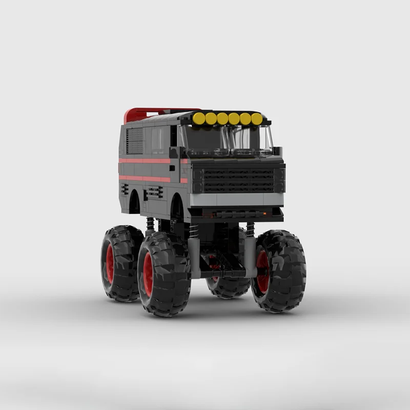 480 stücke MOC Autos Monster Truck Van Modell Bausteine Weihnachten Geschenke Architektur Montieren DIY Spielzeug Idee Kreative Bildung