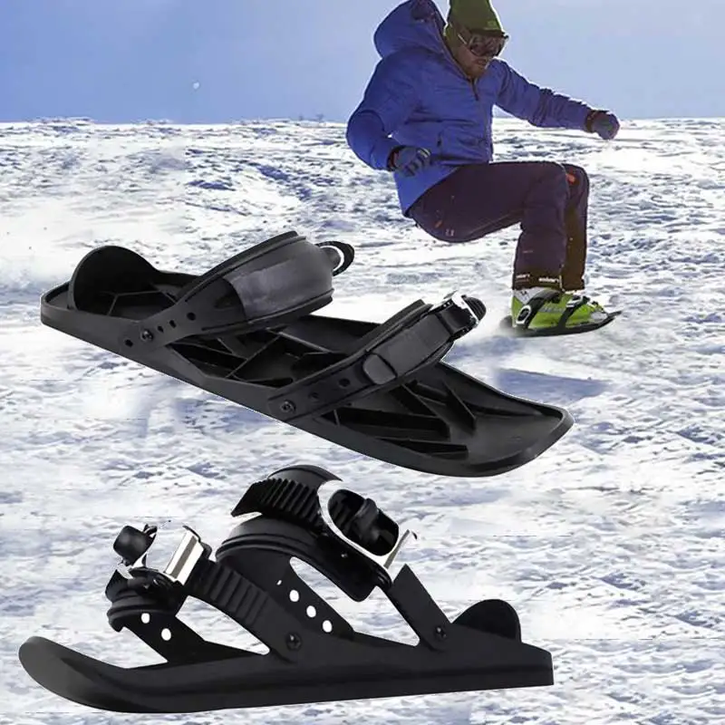 Adult Skis Snowblades for Snow Skis for Winter Shoes Short Snowskates Snowblades Skiboards Portable&Light Ski-shoes Outdoor Spor