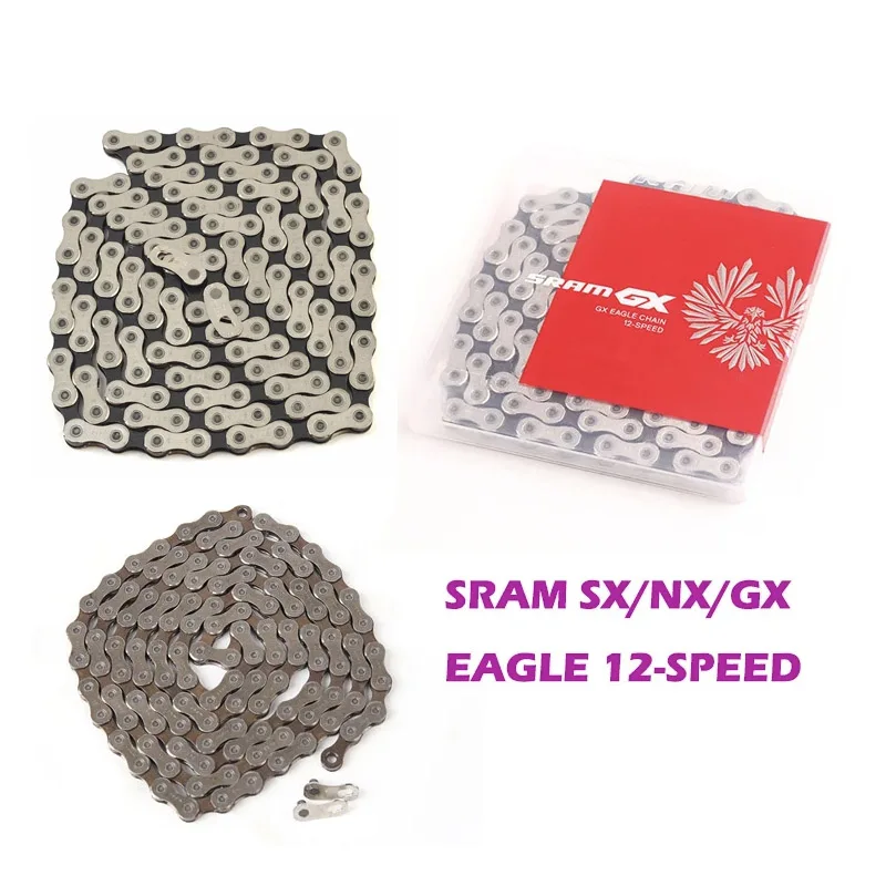 SRAM SX NX GX EAGLE 12 Speed MTB Bike Chains 122 126 Links with Power Lock Connector Bicycle Chain