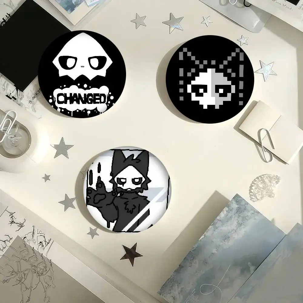LOGO Changed Puro Game Niedliche Serie Anstecknadeln Lustige Abzeichen Interessante Cartoon-Tier-Broschen Rucksack Kleidung Geschenk Accessoire