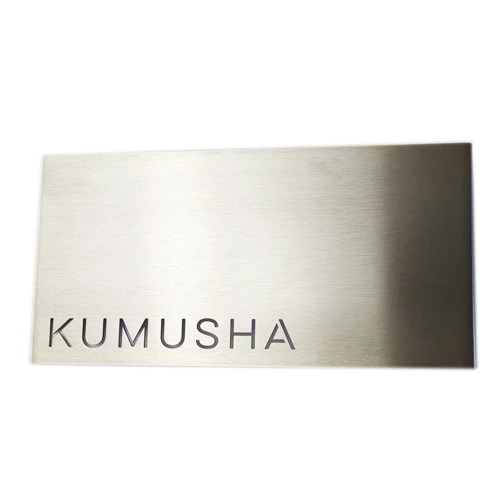 Custom Stainless Steel Bent Nameplates Hom Decor Metal Outdoor Address Plaque