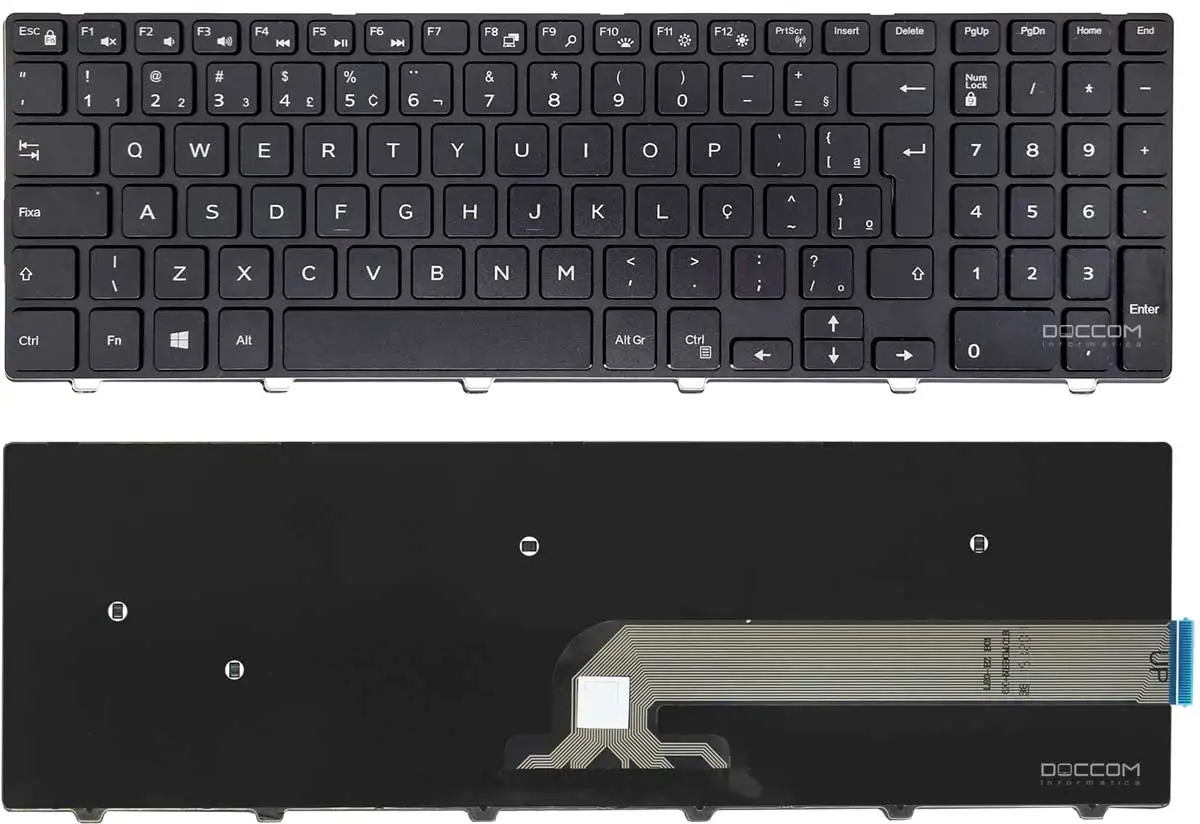 Compatible Keyboard Notebook Dell Inspiron 17 5749 5748 5755 5000 0kf8c3 B20 L15-5547 Nsk-lr0sc 1B 3543 0ttrtv Pk1313g1a32