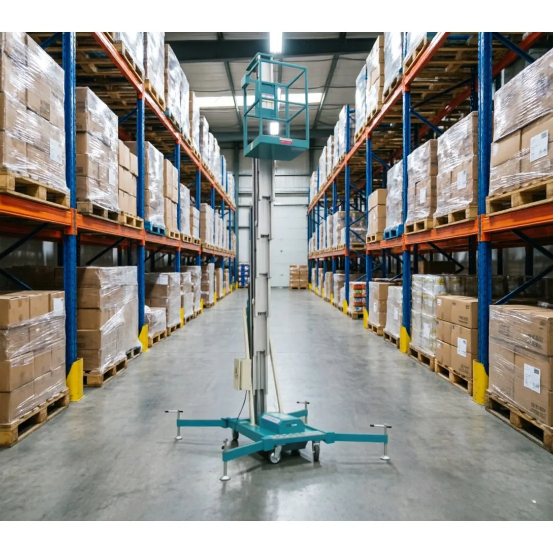 Four Mast High Lift Aluminum Work Platform Multi Column Stable Bearing Capacity Airport Large Space Aerial Operation Equipment