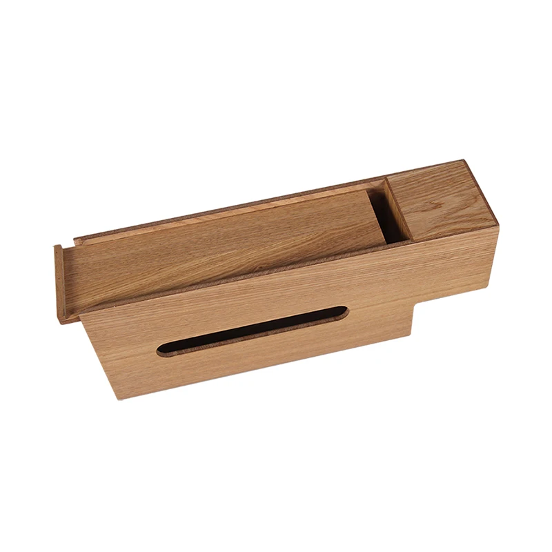 

Nordic Minimalist Wooden Desktop Tissue Box Multifunctional Storage Box