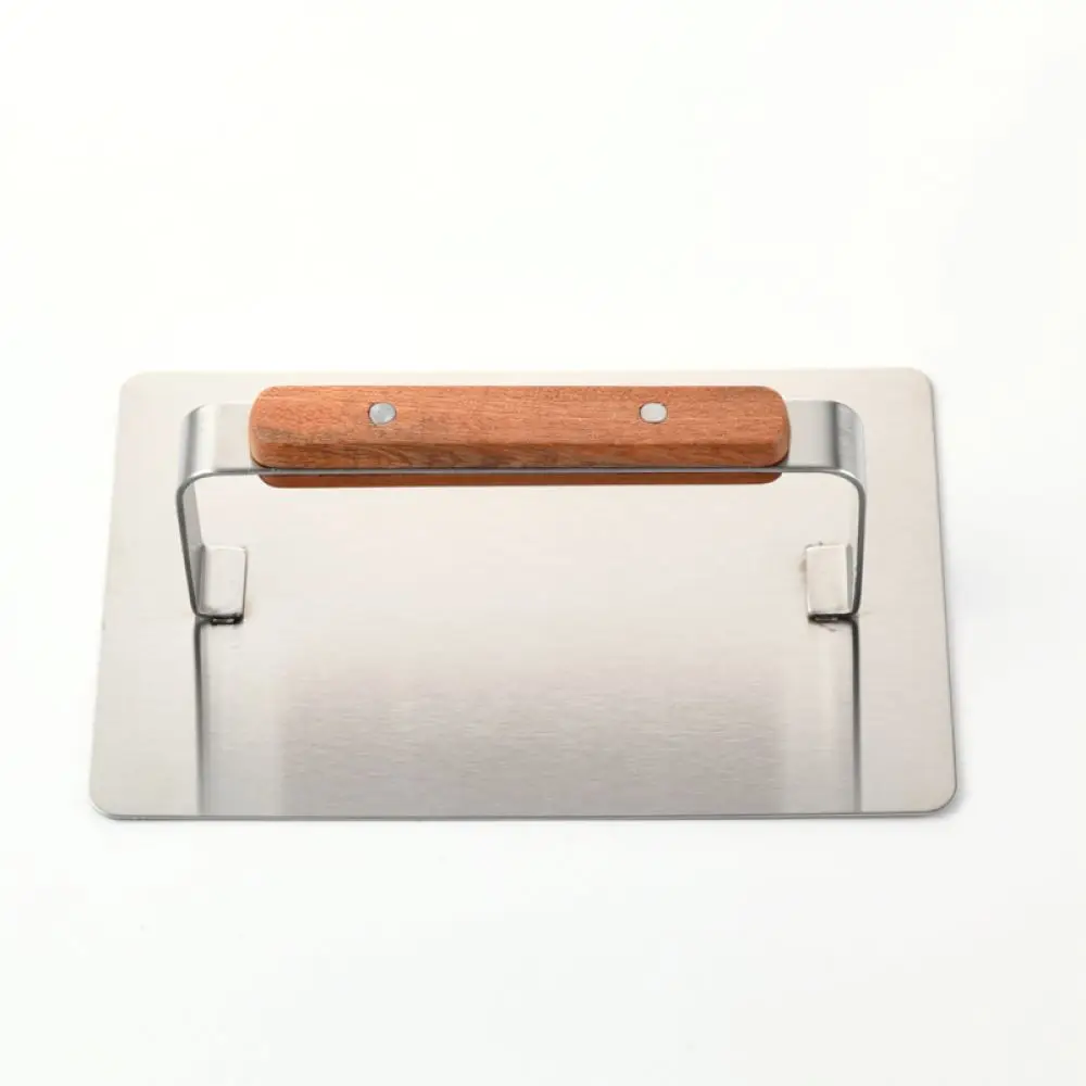 Durable Stainless Steel Flattening Plate For Nougat Snowflake Crisp Dessert Shaping Manual Kitchen Baking Pastry Press