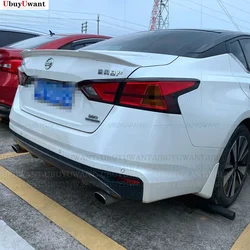 For New Nissan Altima Teana 2019 2020 2021 Car ABS Plastic Unpainted Primer Car Rear Lip Wing Spoiler