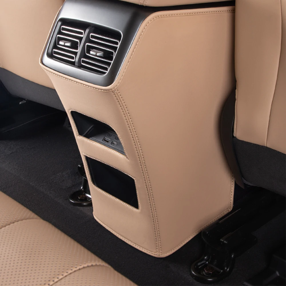 

For 2025 BYD Song Pro DM-i Rear Exhaust Vent Anti Kick Pad Interior Modification Product Armrest Box Leather Protective Pad